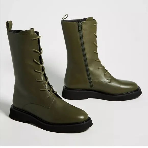 Pilcro Lace-Up Stompy Boots