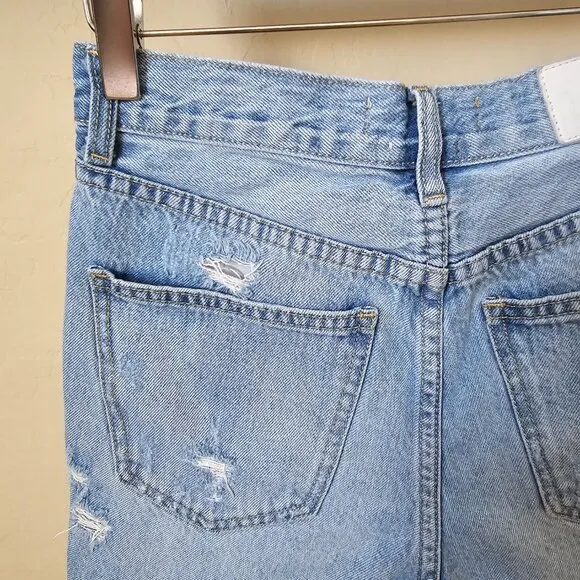 Pistola Devin Distressed High Waist Cutoff Denim Jean Shorts