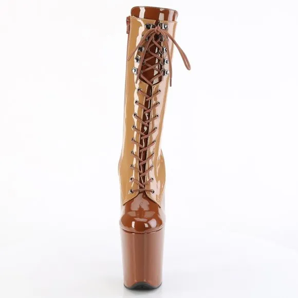 Platform High Heel Lace Up Boots