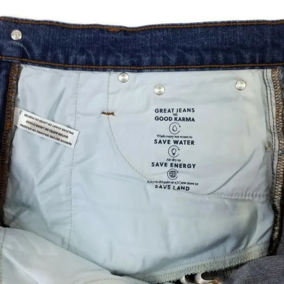 Point Sur J. Crew Wide Leg Cropped Fringed Jeans Womens Medium Blue Wash 32 NWT