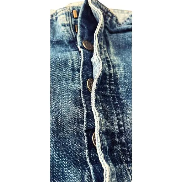 POLO RALPH LAUREN &quot;PAPERBAG&quot; JEANS, WOMENS, 32R, WIDE LEG, HIGH-RISE, BELT