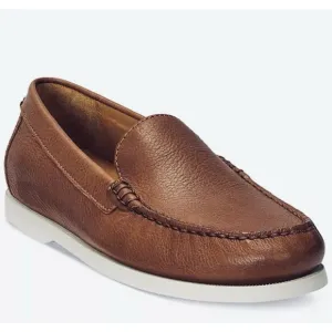 Polo Ralph Lauren Men's Merton Leather Venetian Loafers, Tan, Size 10 D