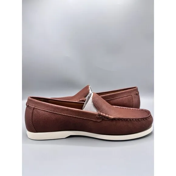 Polo Ralph Lauren Men's Merton Leather Venetian Loafers, Tan, Size 11 D