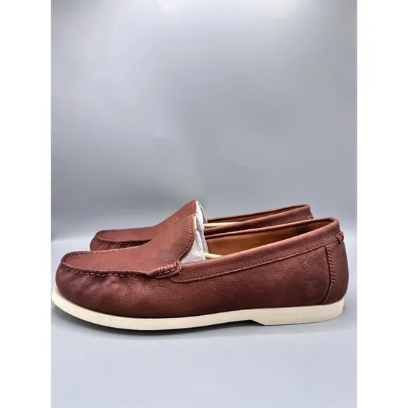 Polo Ralph Lauren Men's Merton Leather Venetian Loafers, Tan, Size 13 D