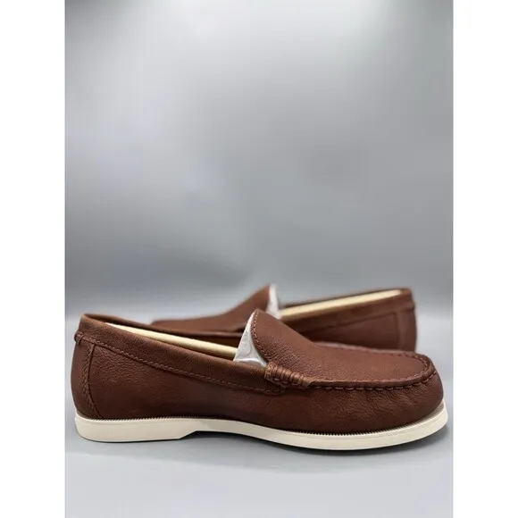 Polo Ralph Lauren Men's Merton Leather Venetian Loafers, Tan, Size 8.5 D