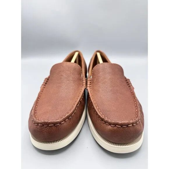 Polo Ralph Lauren Men's Merton Leather Venetian Loafers, Tan, Size 8.5 D