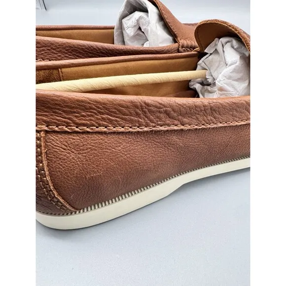 Polo Ralph Lauren Men's Merton Leather Venetian Loafers, Tan, Size 9 D