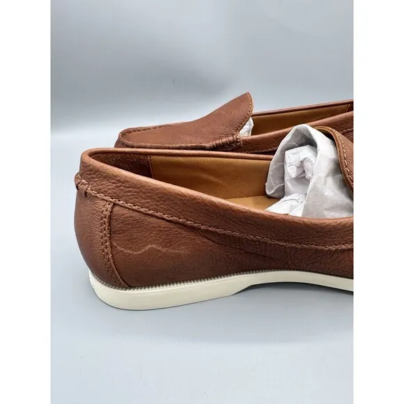Polo Ralph Lauren Men's Merton Leather Venetian Loafers, Tan, Size 9 D