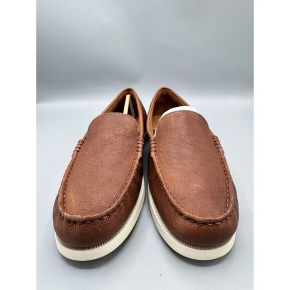 Polo Ralph Lauren Men's Merton Leather Venetian Loafers, Tan, Size 9 D