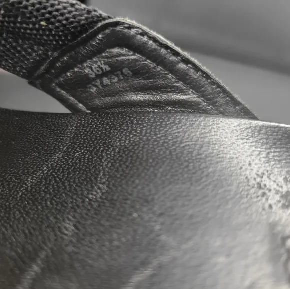Prada Black Leather Wedge Slides