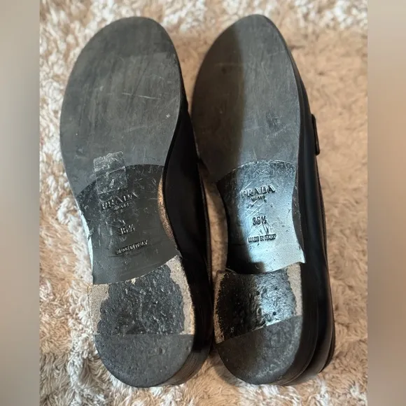 PRADA black loafers