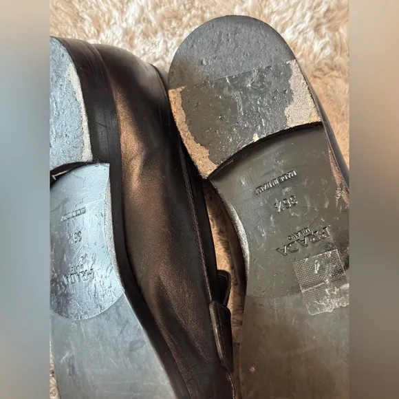 PRADA black loafers