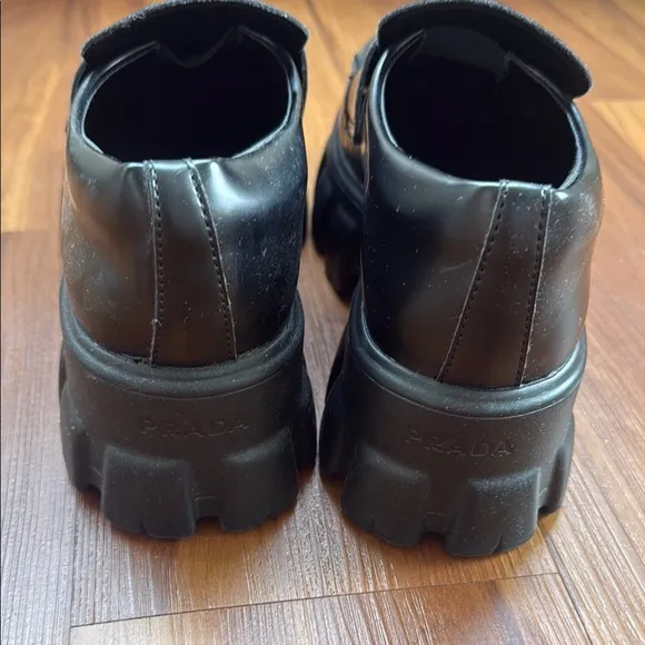 PRADA black loafers