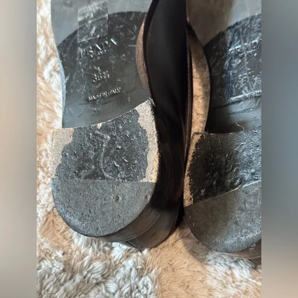 PRADA black loafers