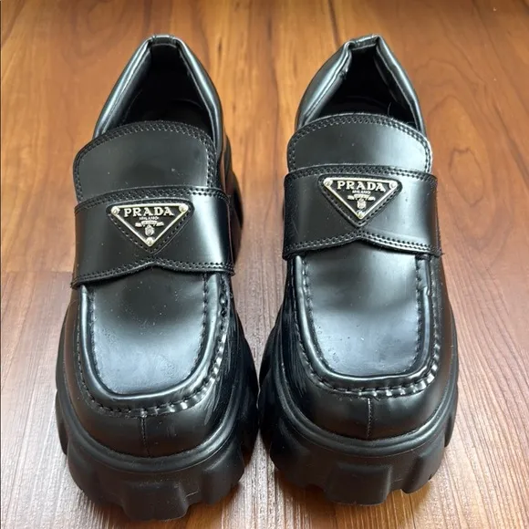 PRADA black loafers