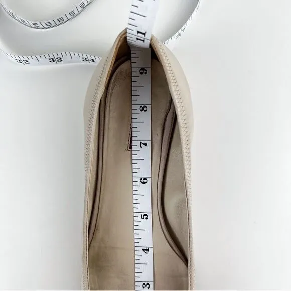 Prada Round Toe Patent Leather Ballet Flats Sz 36