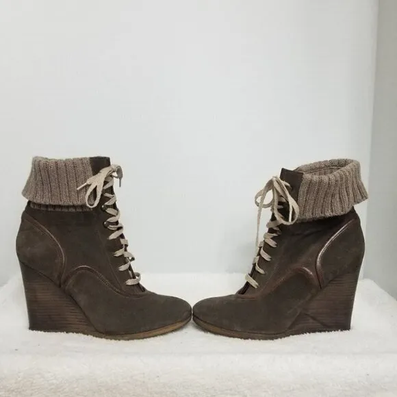 PRICE DROP-Chloe`  Lace up Sock Bootie