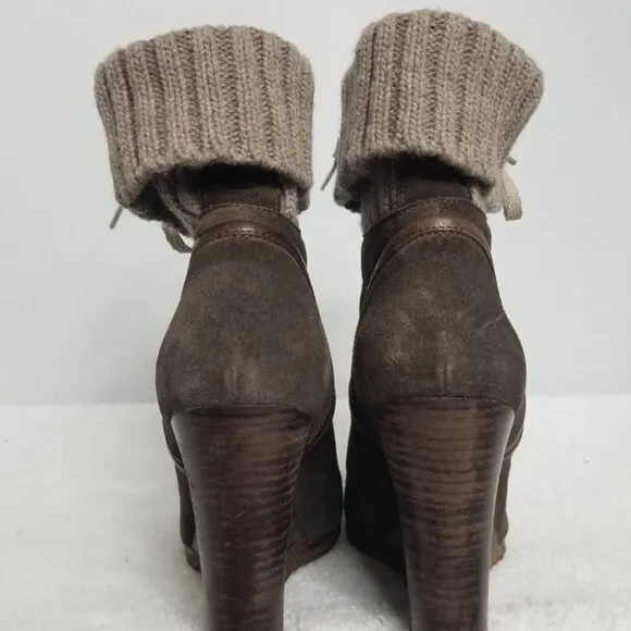 PRICE DROP-Chloe`  Lace up Sock Bootie