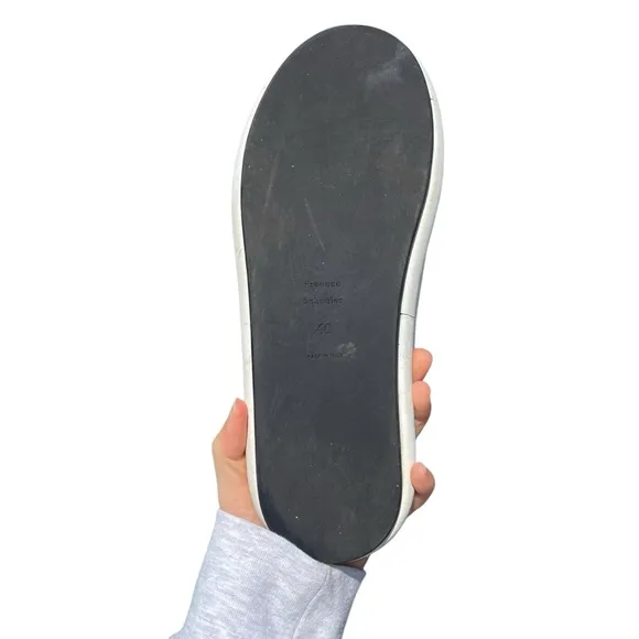 Proenza Schouler pipe padded leather slides white 40 womens size 9