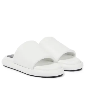 Proenza Schouler pipe padded leather slides white 40 womens size 9