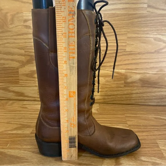 Proudly Hand Made In Good Old Mexico Womens 5 1/2 B Lace Up Corset Western Boots
