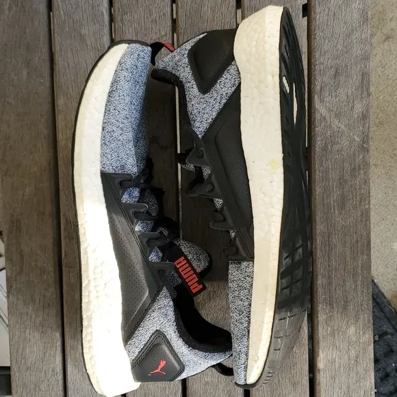 PUMA Nrgy Neko Men's Knit Gray/Black Light Sneakers - Size 10