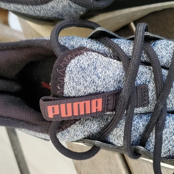 PUMA Nrgy Neko Men's Knit Gray/Black Light Sneakers - Size 10