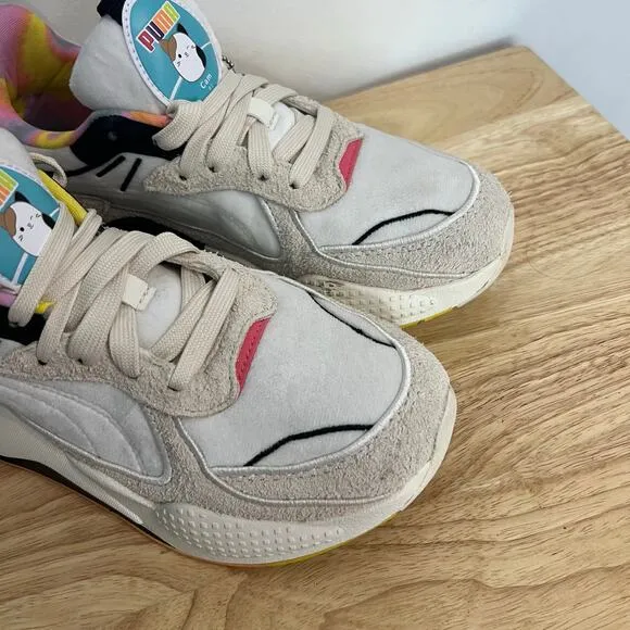 PUMA x SQUISHMALLOWS RS-X Cam Running Sneakers Women SZ 8.5 Cream
