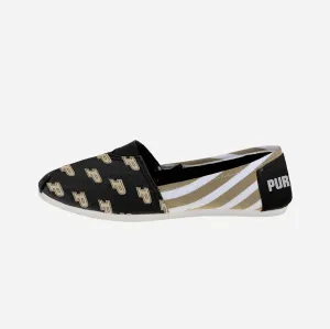 Purdue Boilermakers Womens Stripe Canvas Shoe