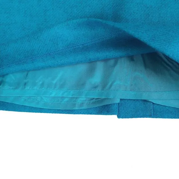 Pure Collection Teal Moon Wool Pencil Skirt | Classic Workwear | UK Tailoring