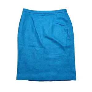 Pure Collection Teal Moon Wool Pencil Skirt | Classic Workwear | UK Tailoring