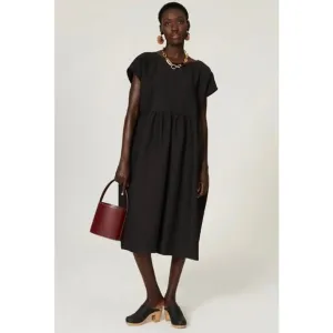 Rachel Comey Casa Dress Black Oversized Sleeveless Midi Baby Doll XS/S