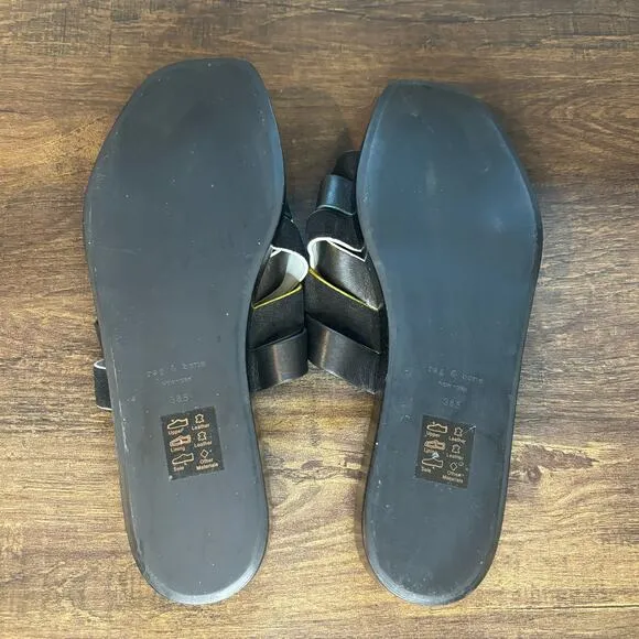 Rag &amp; Bone Braided Leather Sandals - size 38.5 (US 8)