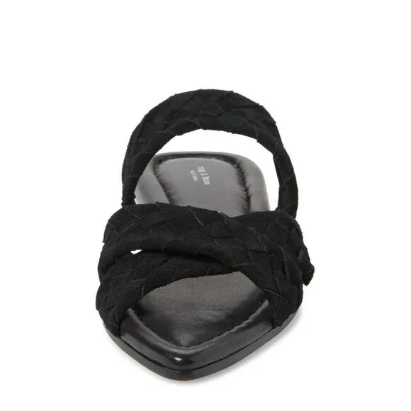 RAG &amp; BONE Lewis Pointed Toe Slide Sandal Black Womens Size 7