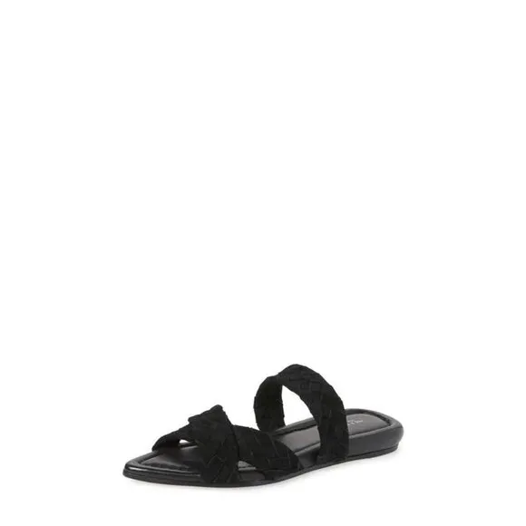 RAG &amp; BONE Lewis Pointed Toe Slide Sandal Black Womens Size 7