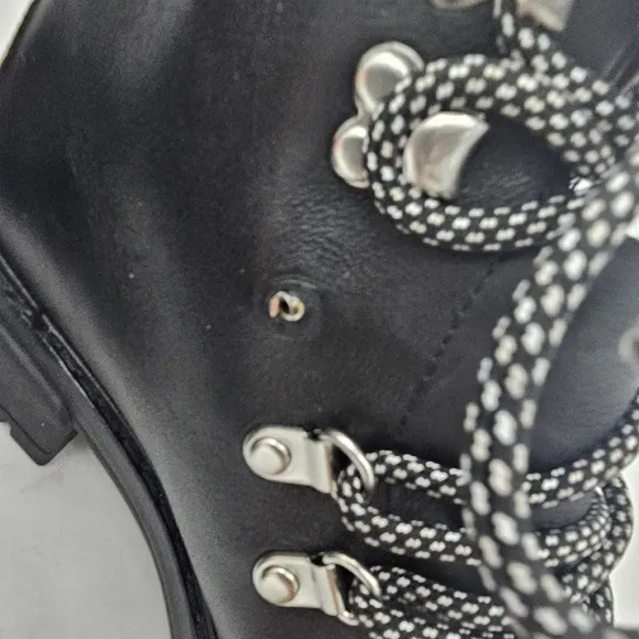 Rag &amp; Bone Shiloh Biker Leather Boots Black Size 40 EU