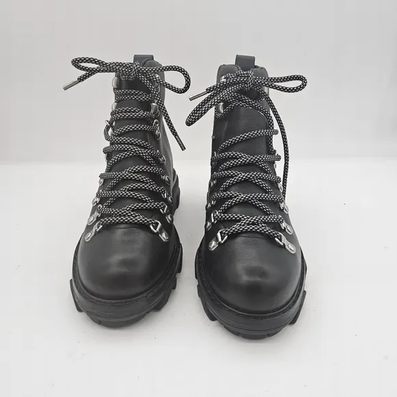 Rag &amp; Bone Shiloh Biker Leather Boots Black Size 40 EU