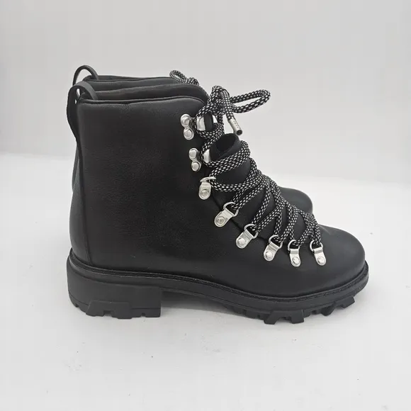 Rag &amp; Bone Shiloh Biker Leather Boots Black Size 40 EU