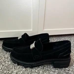 Rag &amp; Bone Women’s New Black Suede Shiloh 2.0 Lug Loafers Size 9‎