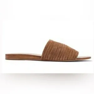 rag &amp; bone Cameron Slide Suede Sandals Size 38