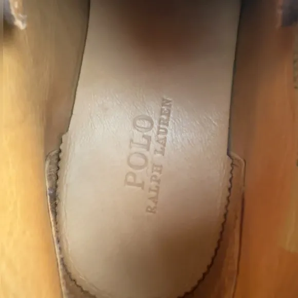 RALPH LAUREN Size 10,5 Brown Solid Suede Lace Up Boots