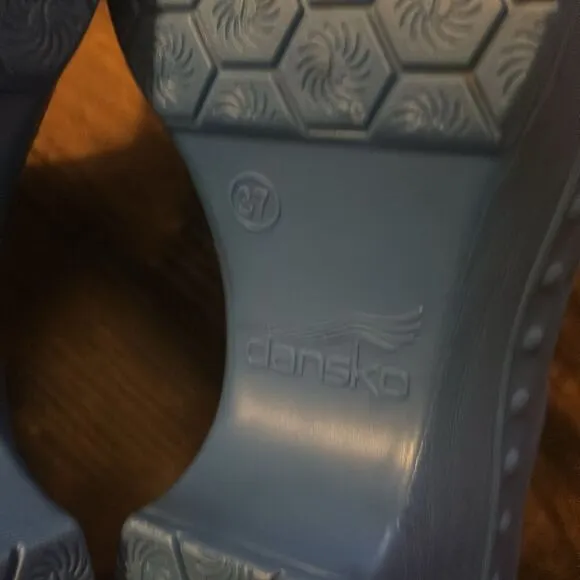 Rare-Dansko Pippa Blue Molded Slide Sandals Size 37