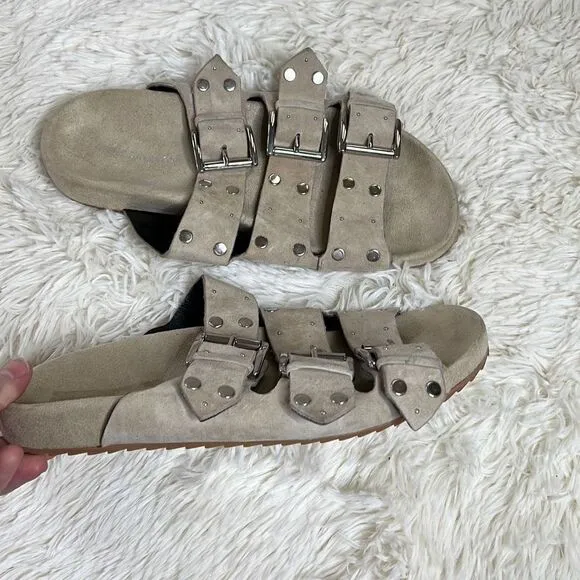 Rebecca Minkoff Womens Tania Open Toe Casual Slide Sandals Size 7.5M New