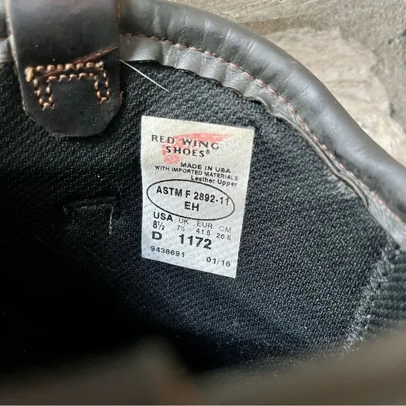 Red Wing DynaForce 1172 Work Boots USA 8.5