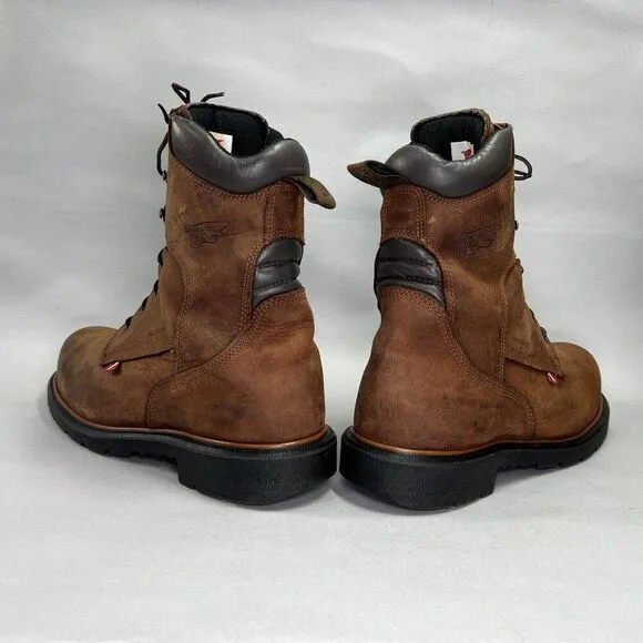 Red Wing DynaForce Boots Men's Size 13 Brown 8&quot; Waterproof Safety Toe Work Boots
