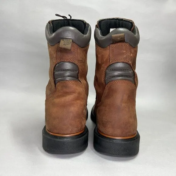 Red Wing DynaForce Boots Men's Size 13 Brown 8&quot; Waterproof Safety Toe Work Boots