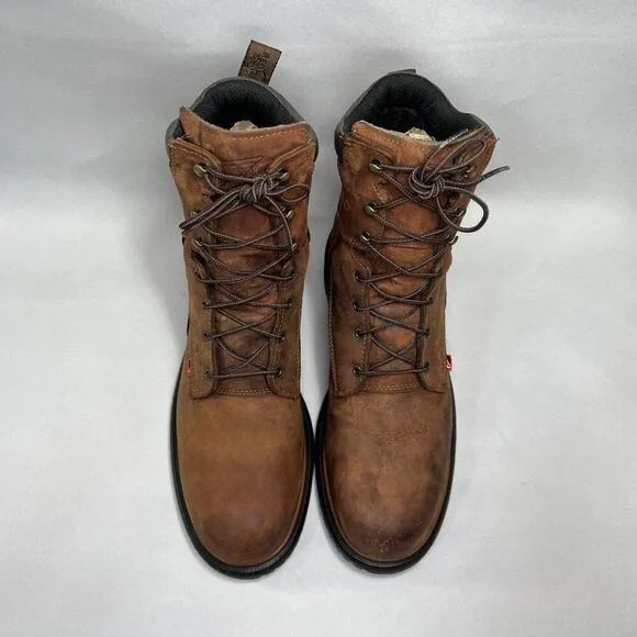 Red Wing DynaForce Boots Men's Size 13 Brown 8&quot; Waterproof Safety Toe Work Boots