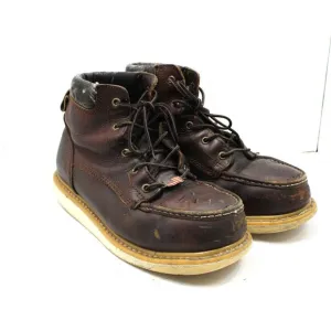 Red Wing Irish Setter Ashby Men's Work Boots Steel Toe Leather Brown Size 9 1/2