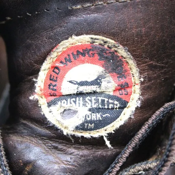 Red Wing Irish Setter Ashby Men's Work Boots Steel Toe Leather Brown Size 9 1/2