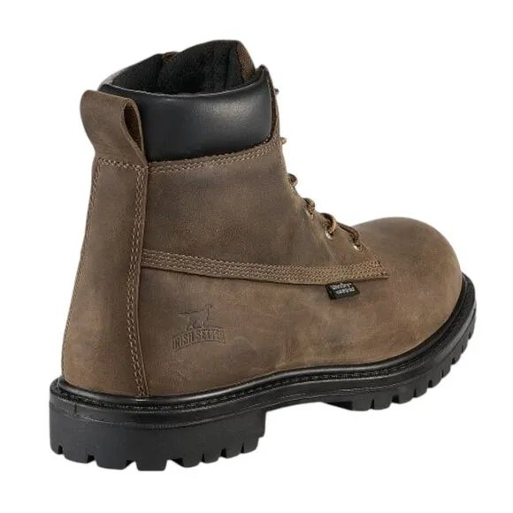 Red Wing Irish Setter Hopkins Brown Waterproof Leather Safety Toe Boot Sz 10 NEW